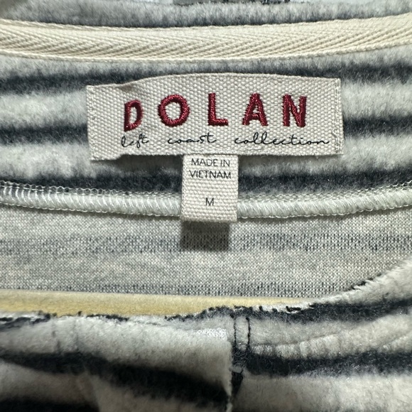 Anthropologie Dolan Left Coast striped moto sweater jacket Size Medium EUC - Picture 5 of 7